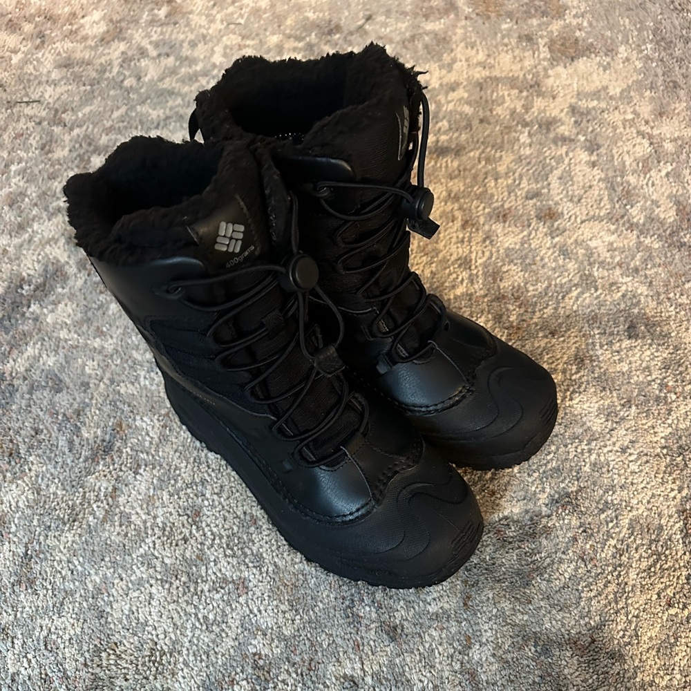 Columbia Kids Black Winter Boots